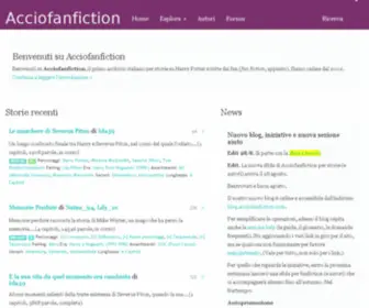 Acciofanfiction.com(Fanfiction Harry Potter) Screenshot