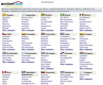 Accioncasa.com(Portal inmobiliario internacional con pisos) Screenshot