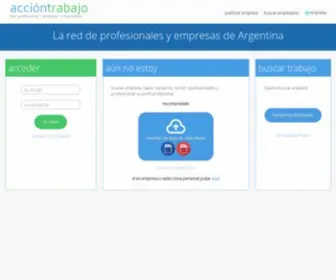 Acciontrabajo.com.ar(Acciontrabajo Argentina) Screenshot