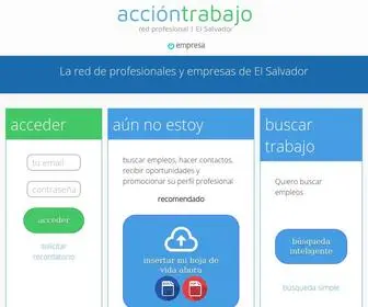 Acciontrabajo.com.sv(Acciontrabajo El Salvador) Screenshot