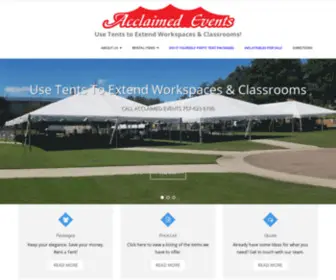 Acclaimedevents.com(Acclaimed Events) Screenshot