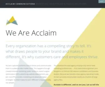 Acclaimllc.com(Acclaim Communications) Screenshot