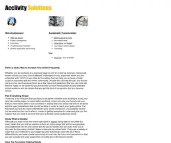 Acclivity.ca(Acclivity Solutions) Screenshot