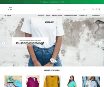 Acclothing.com.au(AC Clothing) Screenshot