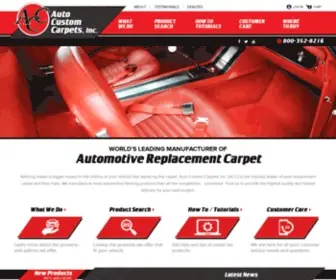 Accmats.com(Your authority for custom automotive carpet) Screenshot