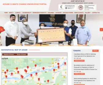 ACCMS.org.in(Assam Climate Change Knowledge Portal) Screenshot