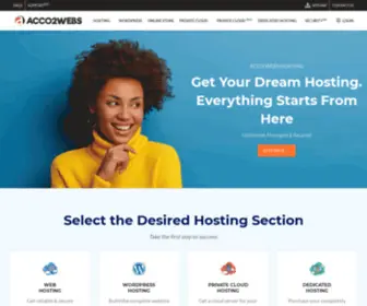 Acco2Webs.com(Get your Dream Hosting) Screenshot