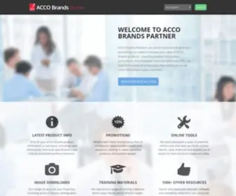 Accobrandspartner.com(ACCO Brands Partner) Screenshot