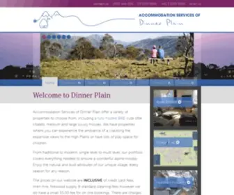 Accommdinnerplain.com.au(Accommodation Services of Dinner Plain) Screenshot