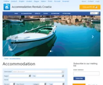 Accommodation-Rentals-Croatia.com Screenshot