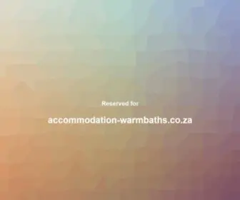 Accommodation-Warmbaths.co.za(Accommodation Warmbaths) Screenshot