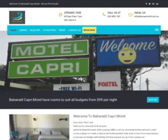 Accommodationbalranald.com(Capri Motel) Screenshot