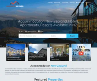 Accommodationnewzealand.com(Accommodation New Zealand) Screenshot