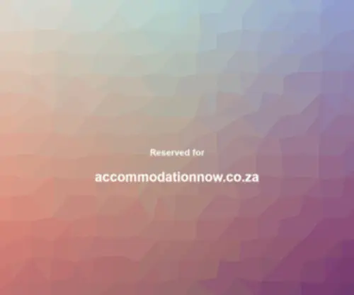 Accommodationnow.co.za(South Africa Accommodation) Screenshot
