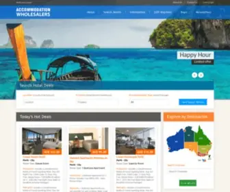 Accommodationwholesalers.com.au(Specialised in providing discount accommodation) Screenshot