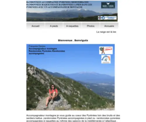 Accompagnateur-Montagne-Pyrenees.com(Accompagnateur montagne dans les Pyrénées) Screenshot