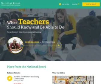 Accomplishedteacher.org(National Board for Professional Teaching Standards) Screenshot