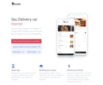 Accon.com.br(A melhor plataforma para restaurantes com pedidos via App) Screenshot