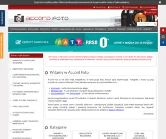Accord-Foto.pl(Internetowy i stacjonarny sklep fotograficzny) Screenshot