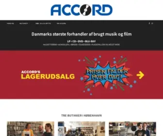 Accord.dk(Accord køber og sælger musik og film i alle genrer) Screenshot