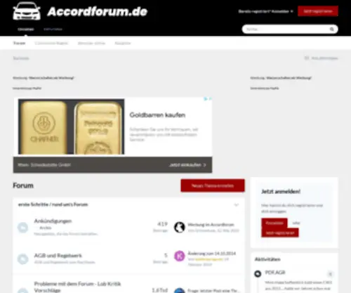 Accordforum.de(Faecherkrümmer) Screenshot