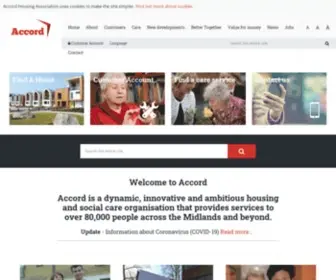 Accordgroup.org.uk(Accord Housing Association) Screenshot