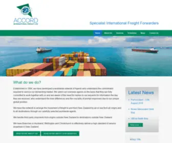 Accordif.co.nz(International Freight ForwardersAccord International Freight) Screenshot