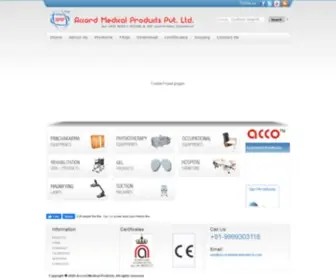 Accordmedicalproducts.com(Physiotherapy Equipment) Screenshot