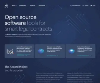 Accordproject.org(Accord Project) Screenshot