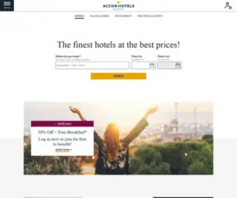 Accorhotel.com(Select your location and language below) Screenshot