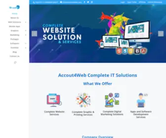 Account4Web.com(IT Solutions and Services) Screenshot