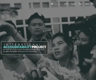 Accountabilityproject.org(International Accountability Project) Screenshot