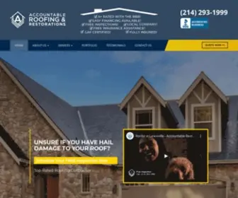 Accountable-Roofing.com(Roofing Restorations Service Frisco) Screenshot