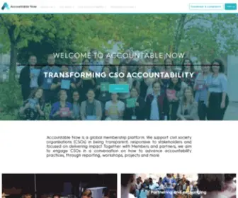 Accountablenow.org(Accountable Now) Screenshot