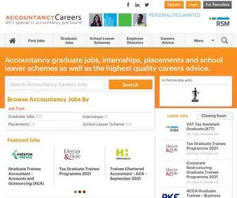 Accountancycareers.co.uk(Accountancy graduate jobs & careers advice) Screenshot