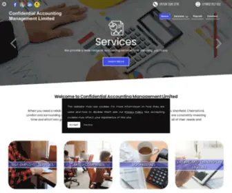 Accountantsromford.com(Confidential Accounting Management Limited) Screenshot