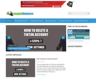 Accountdeleters.com(Learn how to delete all of your online accounts. Accountdeleters) Screenshot