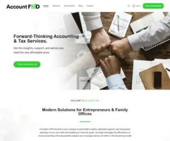 Accountfwd.com(Forward-Thinking Accounting & Tax Services) Screenshot