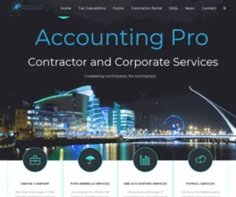 Accounting-Pro.ie(PAYE umbrella and limited company Services) Screenshot