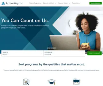 Accounting.com(Degree and Job Information) Screenshot