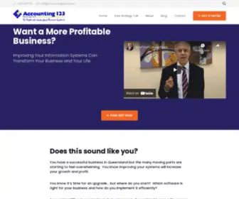 Accounting123.com.au(Accounting Software Support Brisbane QLD) Screenshot