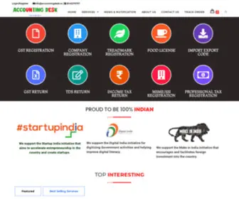 Accountingdesk.in(Online Accounting Services) Screenshot