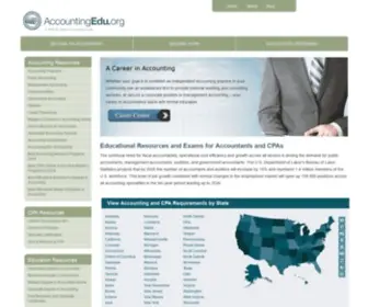 Accountingedu.org(Explore career and education resources in accounting. Learn how a certified public accountant (CPA)) Screenshot