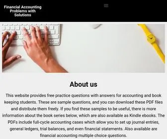 Accountingexercisespracticequestionsworkbook.com(Accounting Practice Questions and Solutions) Screenshot