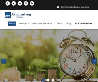 Accountingforsure.com(Accounting For Sure) Screenshot
