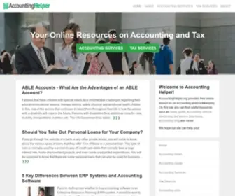 Accountinghelper.org(Accounting Helper) Screenshot