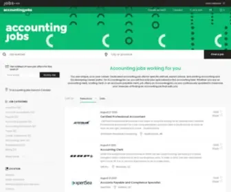 Accountingjobs.ca(Accounting jobs in Canada) Screenshot