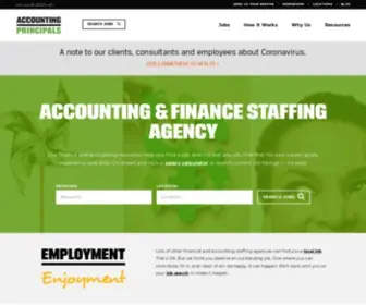 Accountingprincipals.com(Accounting & Financial Staffing Agencies & Jobs) Screenshot