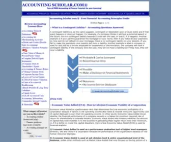 Accountingscholar.com(Financial Accounting Principles Guide) Screenshot