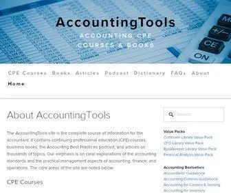 Accountingtools.com(AccountingTools provides online continuing professional education (CPE)) Screenshot